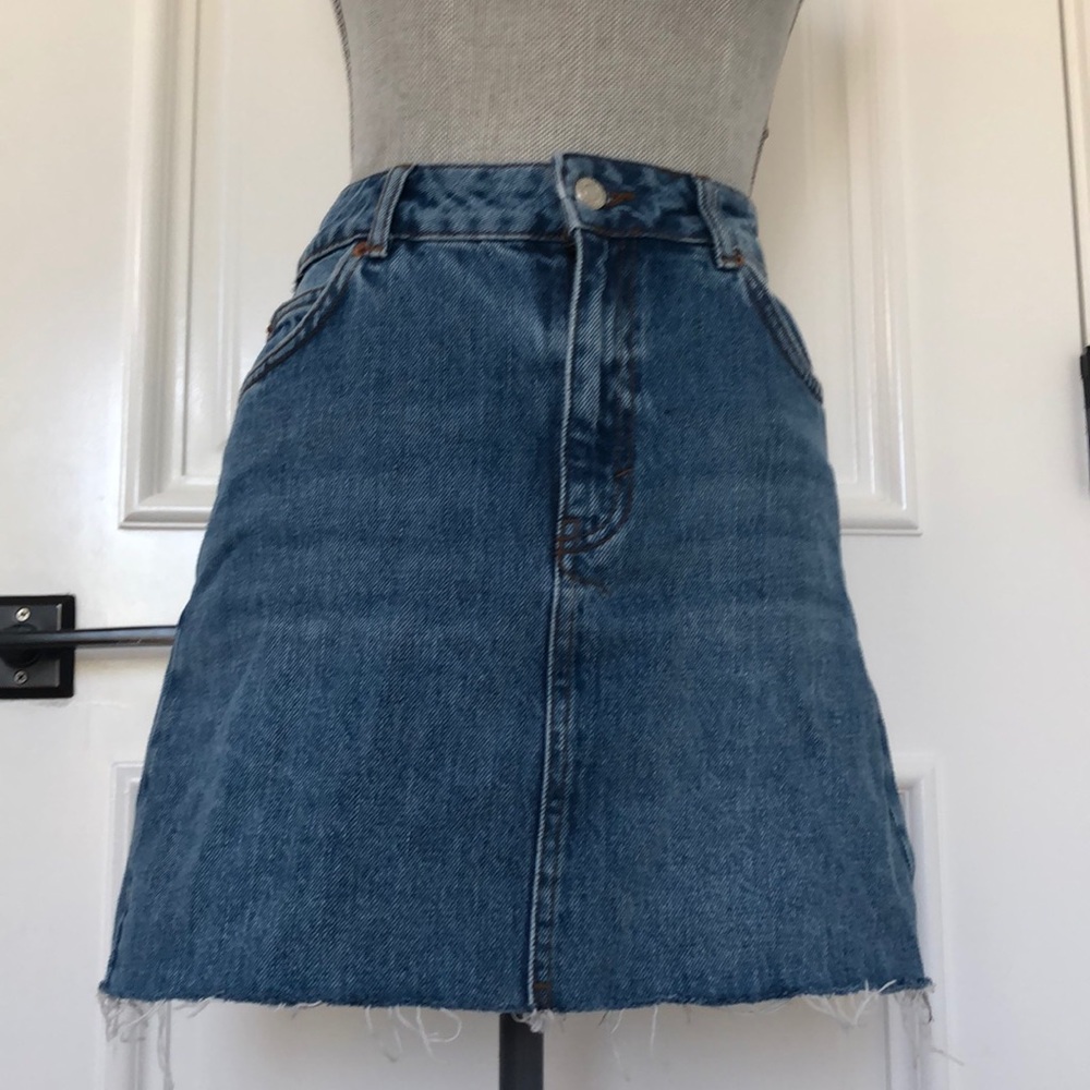 Topshop jean skirt